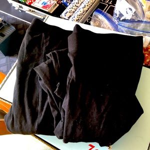 Bundle of 2 Torrid Black Leggings 1x Ripped/Mesh and Lattice Back Mesh